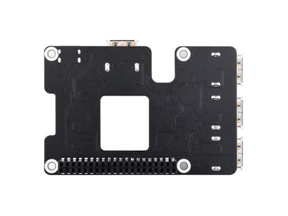 PCIe To USB 3.2 Gen1 HAT for Raspberry Pi 5, PCIe to USB HUB, 4x High Speed USB Ports, driver-free, plug and play, HAT + Standard