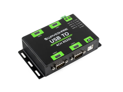Industrial Isolated USB To 4-Ch RS232 Converter, USB To Serial Adapter, Original FT4232HL Chip, Mac / Linux / Android / Windows Multi-OS Compatible