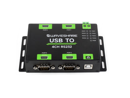Industrial Isolated USB To 4-Ch RS232 Converter, USB To Serial Adapter, Original FT4232HL Chip, Mac / Linux / Android / Windows Multi-OS Compatible