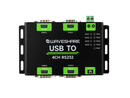 Industrial Isolated USB To 4-Ch RS232 Converter, USB To Serial Adapter, Original FT4232HL Chip, Mac / Linux / Android / Windows Multi-OS Compatible