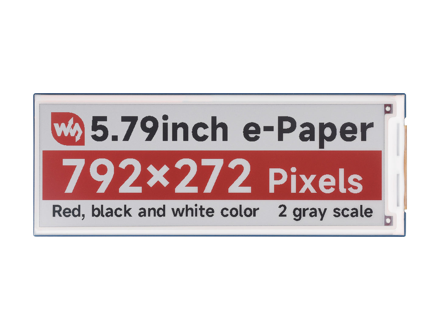 5.79inch E-Paper Module (B), e-ink display, 792x272, Red/Black/White, SPI Interface