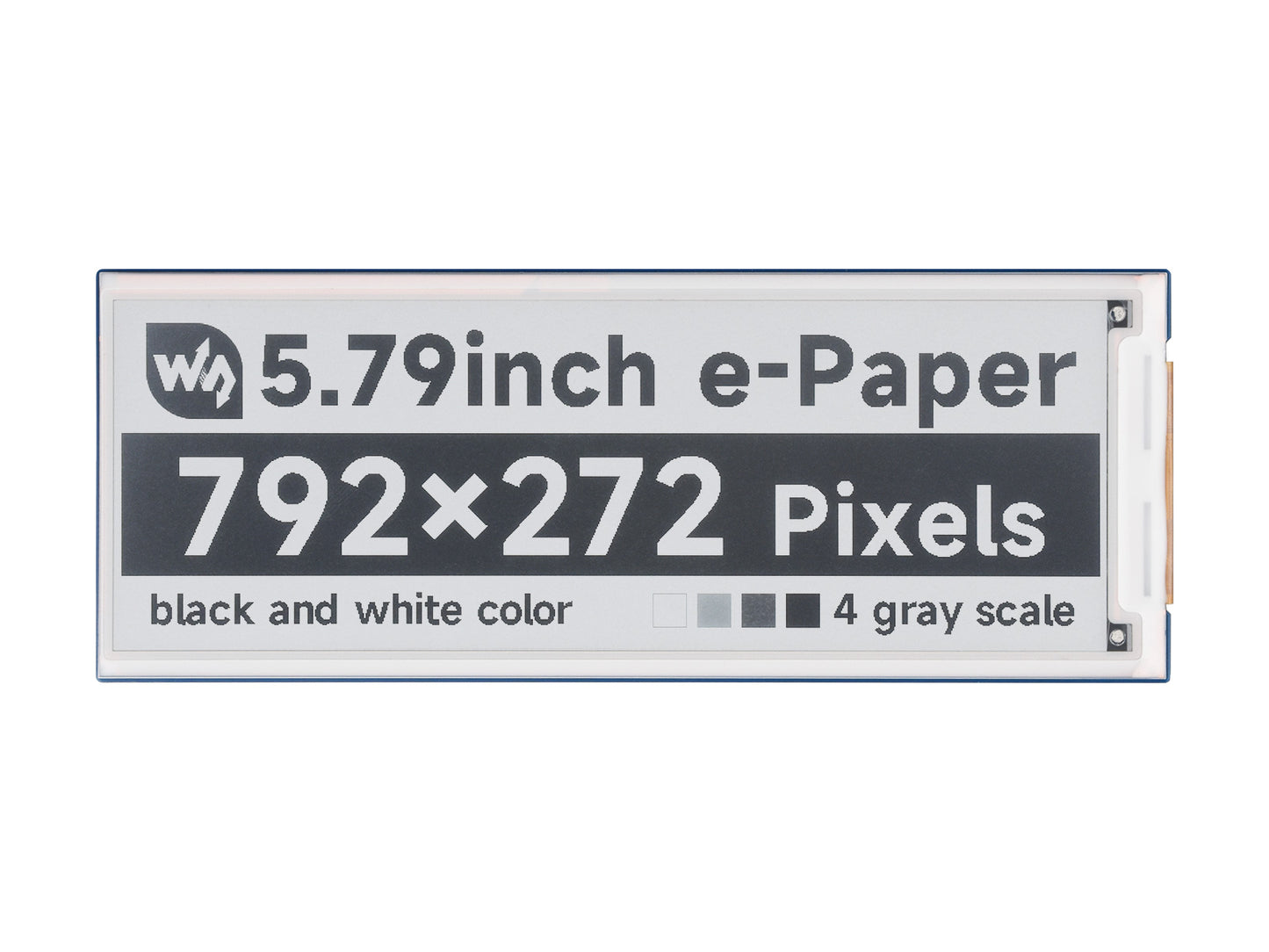 5.79inch e-Paper display Module, e-ink display, 792x272, Black/White, SPI Interface