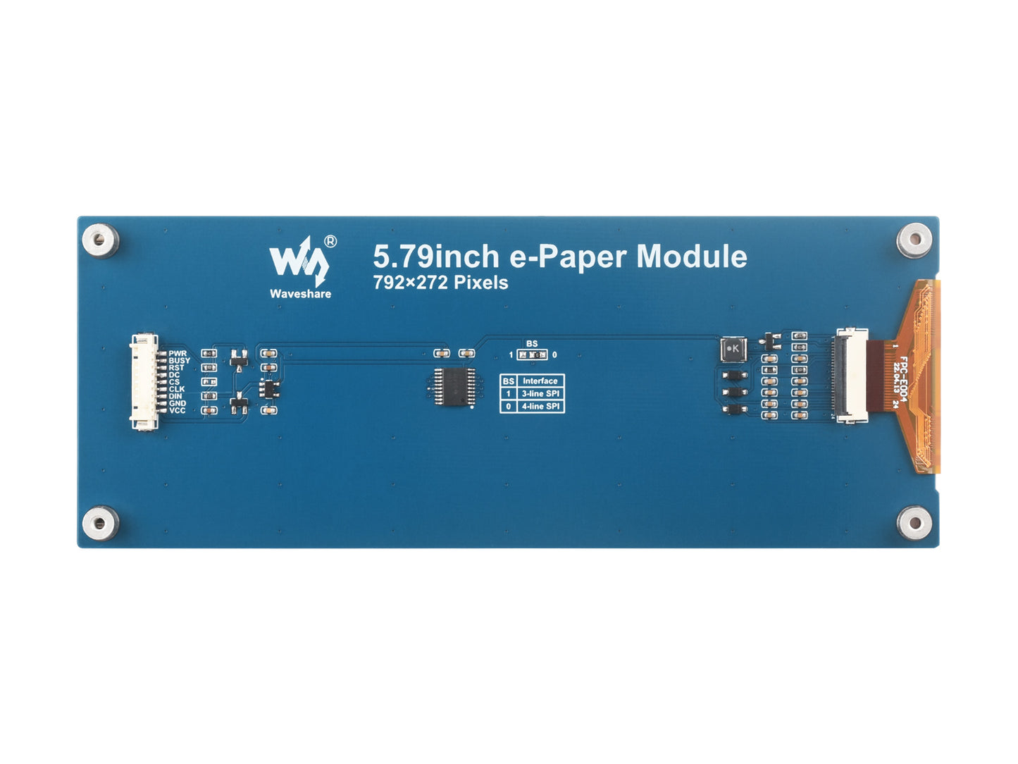 5.79inch e-Paper display Module, e-ink display, 792x272, Black/White, SPI Interface