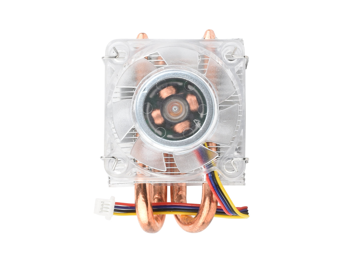 Low-Profile ICE Tower CPU Cooling Fan for Raspberry Pi 5, Raspberry Pi 5 Cooler, U-Shaped Copper Tube, Cooling Fins, With Colorful RGB LED