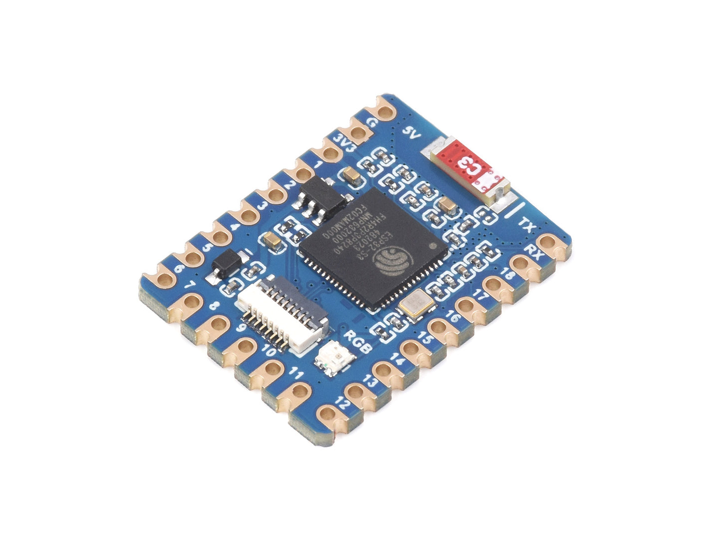 ESP32-S3 Mini Development Board, Based on ESP32-S3FH4R2/ESP32-S3-PICO-1-N8R8 Dual-Core Processor, 240MHz Running Frequency, USB Port Adapter Board Optional