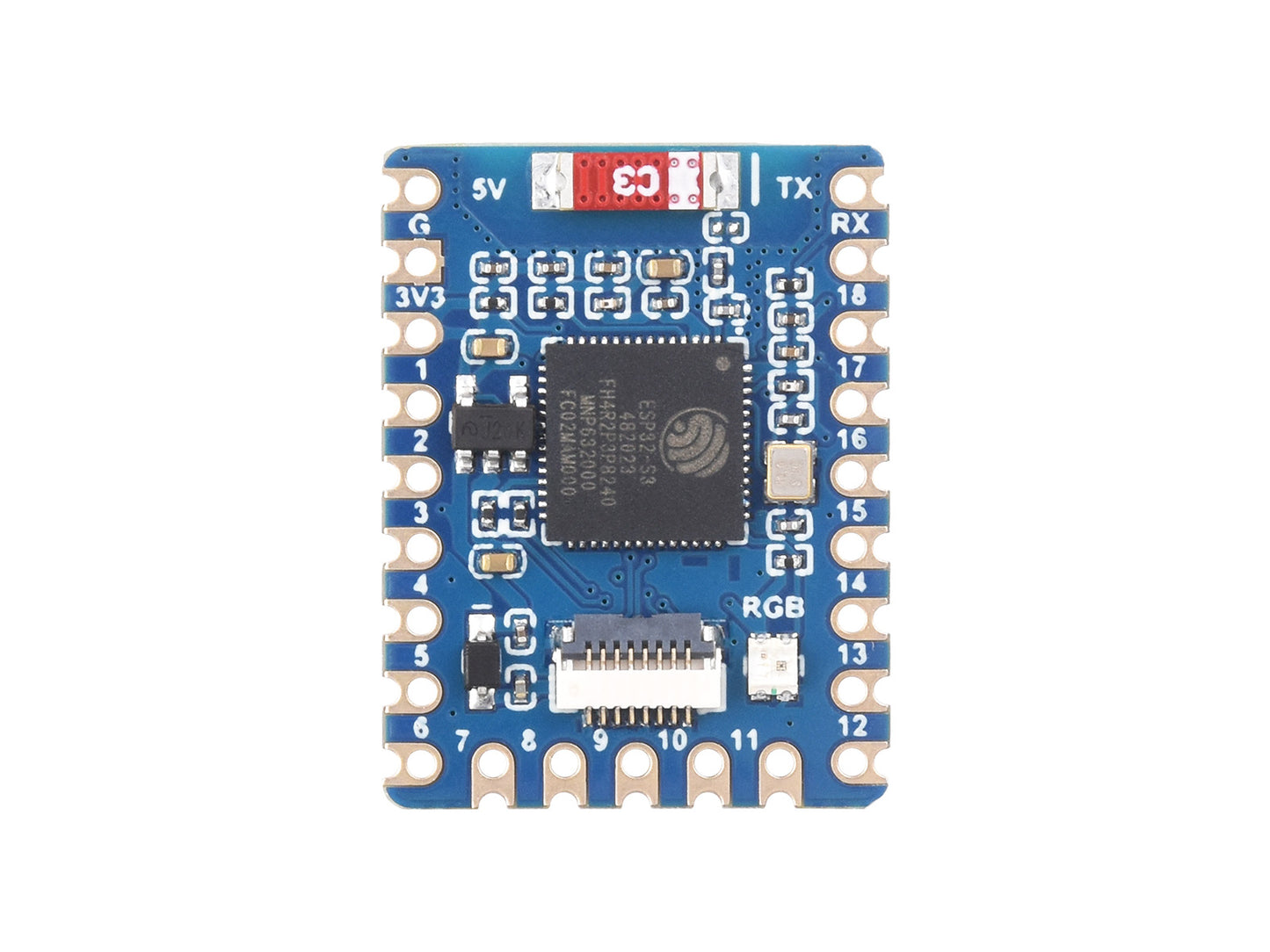 ESP32-S3 Mini Development Board, Based on ESP32-S3FH4R2/ESP32-S3-PICO-1-N8R8 Dual-Core Processor, 240MHz Running Frequency, USB Port Adapter Board Optional