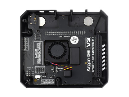 Argon ONE V3 Aluminum Alloy Case for Raspberry Pi 5, Built-in Cooling Fan, Optional for M.2 NVME Expansion Slot, Raspberry Pi 5 case