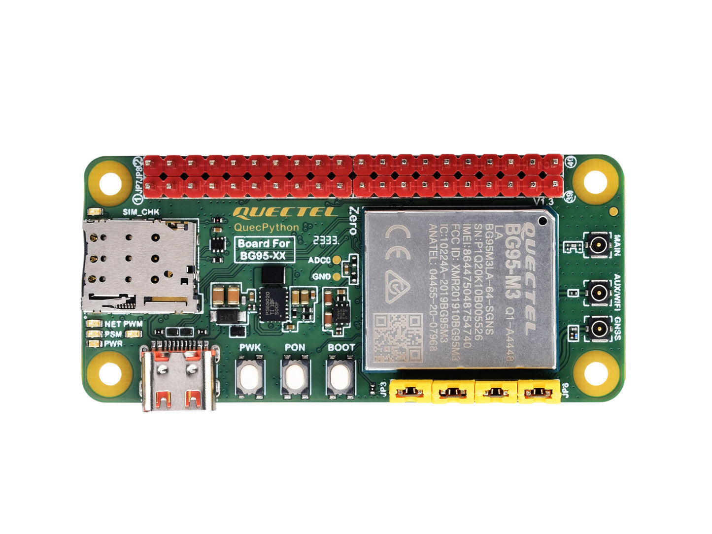 BG95 EVB Development Board Designed For QuecPython, Low Power Consumption, Supports LTE / EGPRS Communication And GNSS Positioning