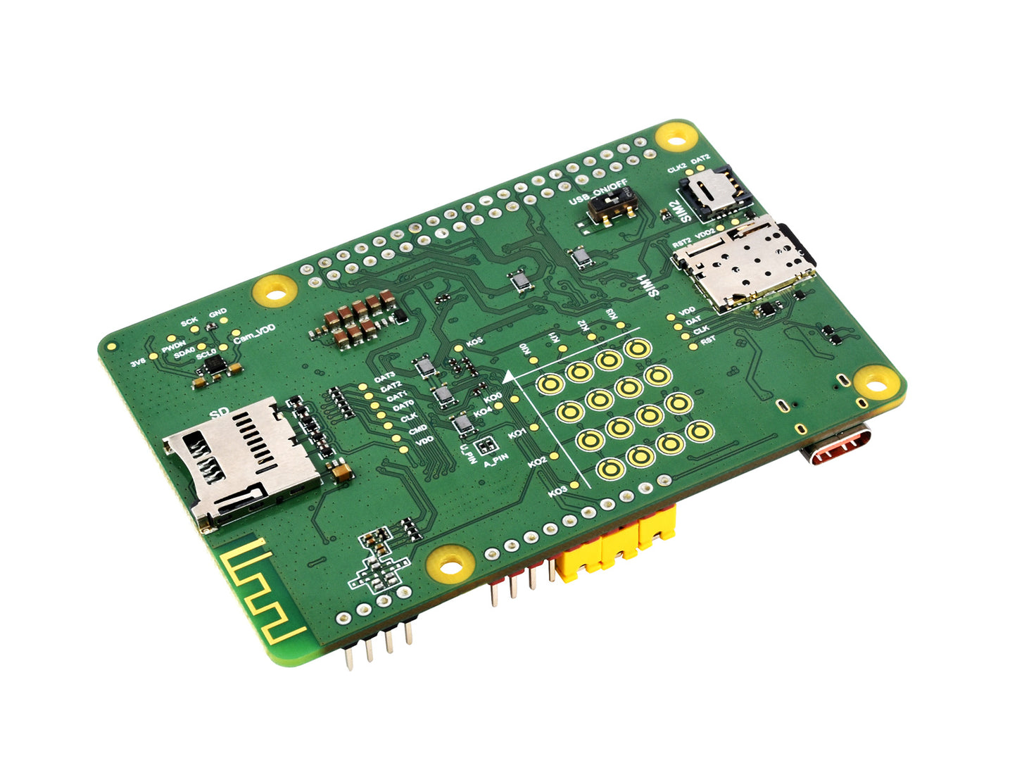 EC200U-EU C4-P01 Development Board Designed For QuecPython, Multi-Mode & Multi-Band Support, LTE Cat-1 / Bluetooth Communication, GNSS Positioning