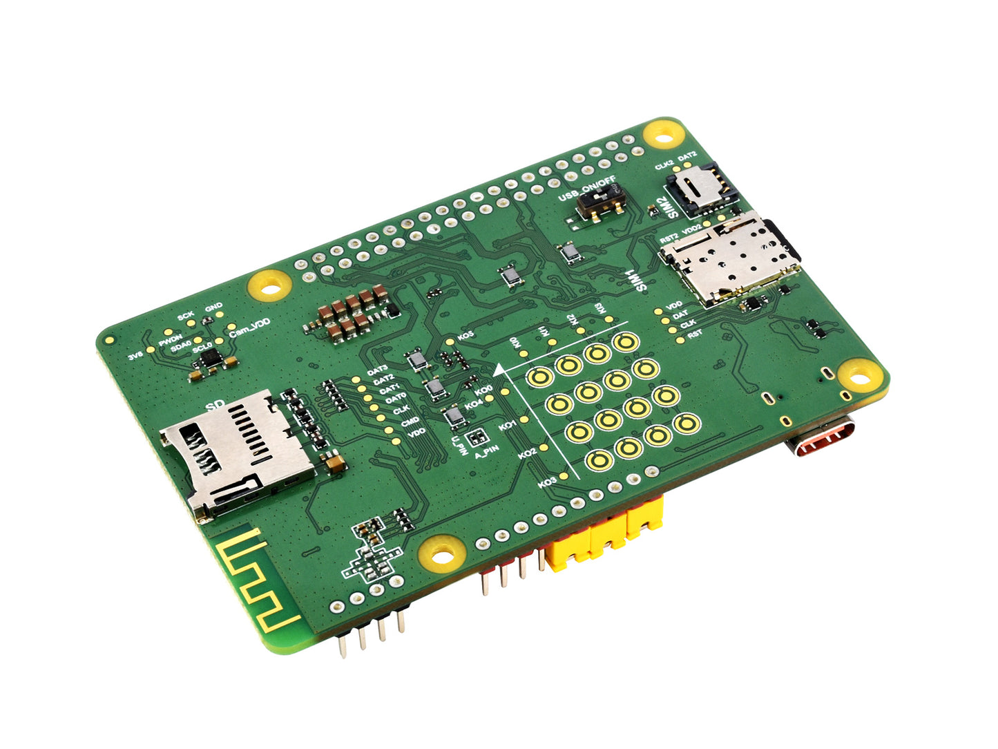 EC200U-AU C4-P01 development board Designed for QuecPython, Multi-Mode & Multi-Band support, LTE Cat-1 / Bluetooth Communication, GNSS Positioning