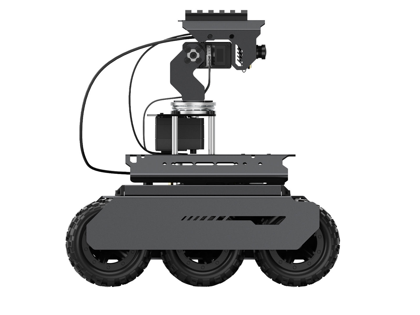 UGV Rover Open-source 6 Wheels 4WD AI Robot, Dual controllers, All-metal Body, Computer Vision, Suitable for Raspberry Pi 4B / Raspberry Pi 5