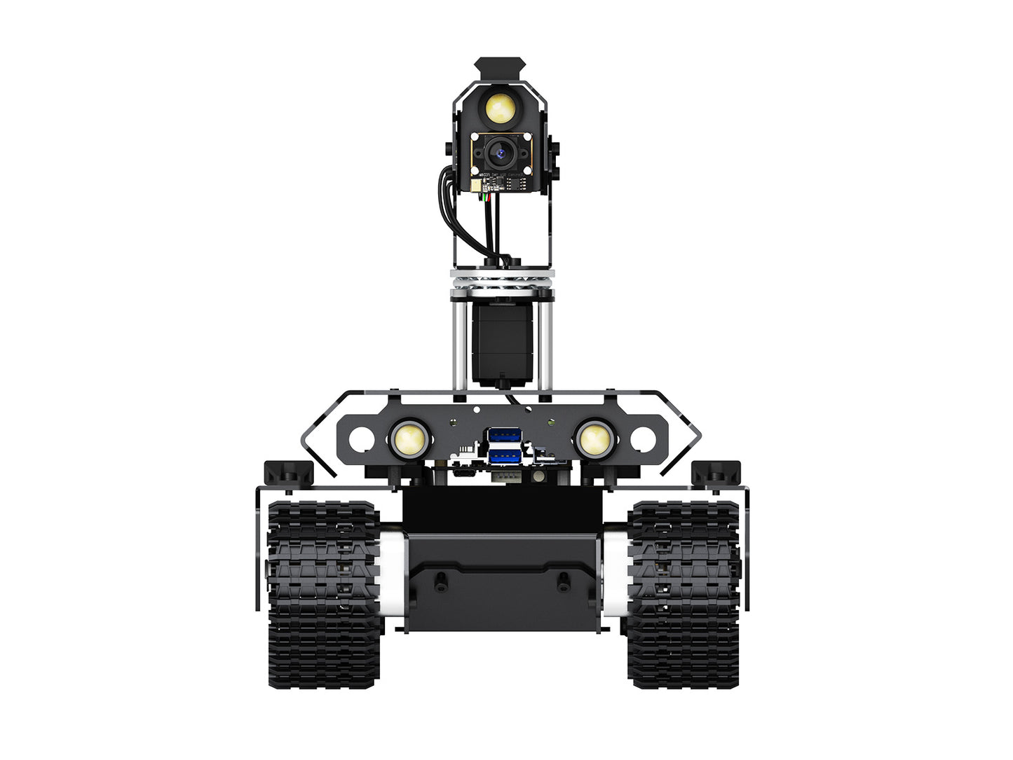 UGV Beast Open-source Off-Road Tracked AI Robot, Dual controllers, All-metal Body, Computer Vision, Suitable for Raspberry Pi 4B / Raspberry Pi 5
