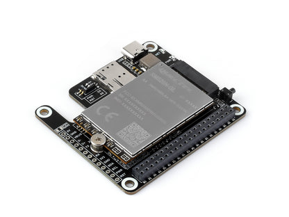 PCIe to 5G/4G/3G HAT designed for Raspberry Pi 5, Compatible with 3042/3052 packages SIMCom/Quectel 5G modules, Raspberry Pi 5 HAT, Options For 5G Module
