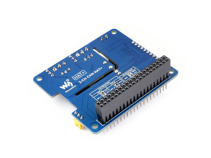 2-Channel Isolated CAN Bus Expansion HAT For Raspberry Pi, Dual Chips Solution, Stackable Design For Expanding Multiple CAN Channels, Raspberry Pi HAT