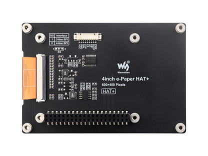 4inch E Ink Spectra 6 (E6) Full color E-Paper Display, 600×400 Pixels, SPI Communication, Optional For HAT+ Standard Driver Board, E-ink Display