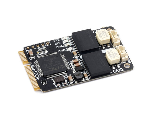 MiniPCIe interface to 2-CH CAN Card, Supports Decoding And Analyzing Function of Multiple CAN Protocols, High-performance Hardware Solution