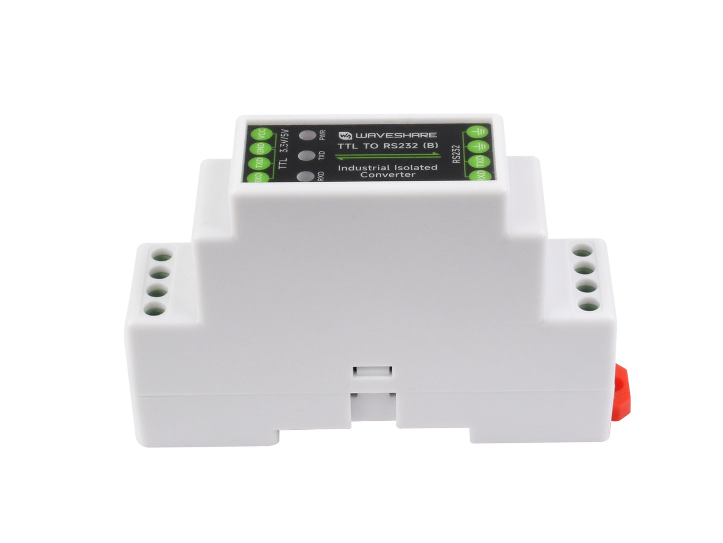 Rail-mount TTL To RS232 Galvanic isolated Converter,  Full-Duplex Communication, Lightningproof & Anti-Surge, TTL Serial Converter