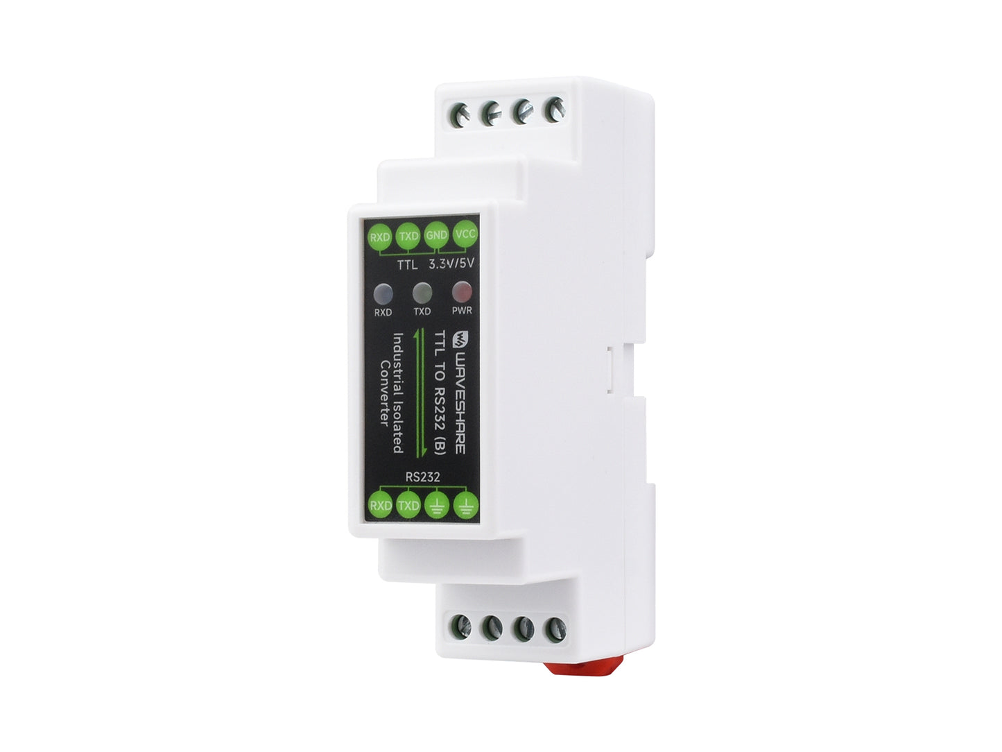 Rail-mount TTL To RS232 Galvanic isolated Converter,  Full-Duplex Communication, Lightningproof & Anti-Surge, TTL Serial Converter