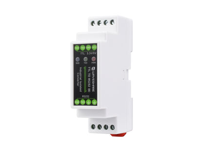 Rail-mount TTL To RS232 Galvanic isolated Converter,  Full-Duplex Communication, Lightningproof & Anti-Surge, TTL Serial Converter