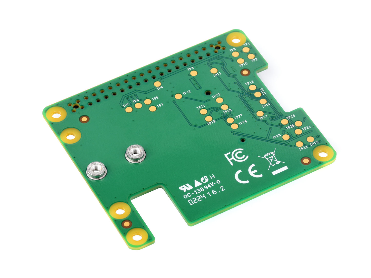 Official Raspberry Pi PCIe To M.2 HAT, Designed for Raspberry Pi 5, HAT + Standard, Supports NVMe Protocol M.2 Solid State Drive, Raspberry Pi 5 HAT