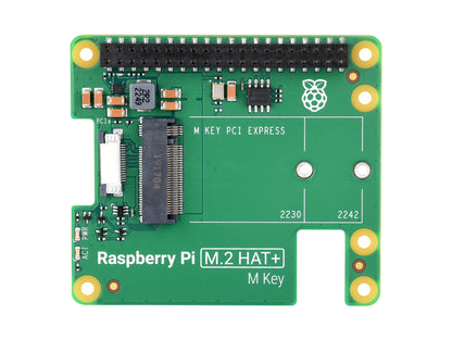 Official Raspberry Pi PCIe To M.2 HAT, Designed for Raspberry Pi 5, HAT + Standard, Supports NVMe Protocol M.2 Solid State Drive, Raspberry Pi 5 HAT