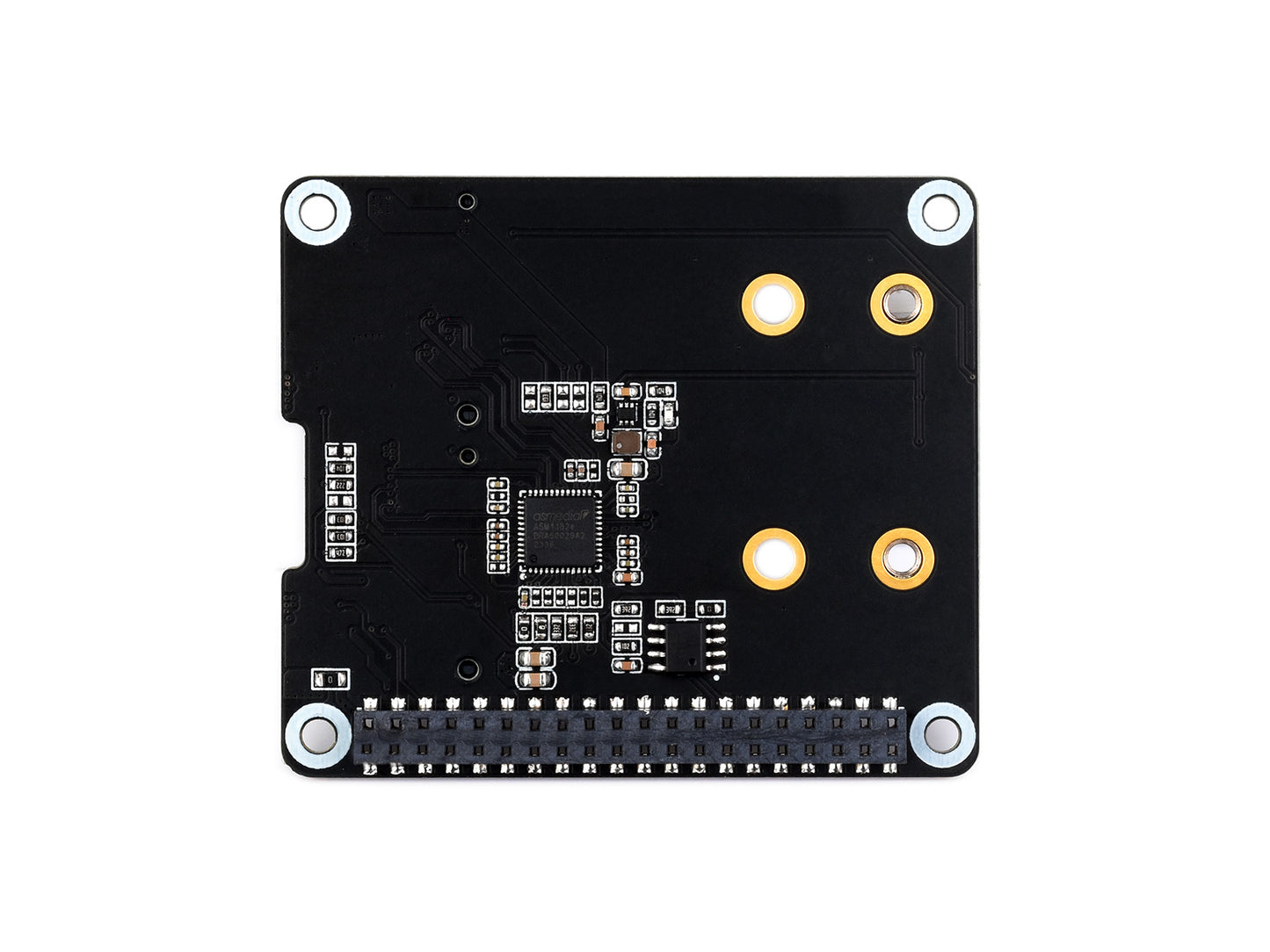 PCIe To 2-ch M.2 Adapter for Raspberry Pi 5, Compatible with 2230/2242 Size NVMe Solid State Drive, Raspberry Pi 5 M.2 HAT