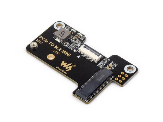 PCIe To M.2 Mini Adapter for Raspberry Pi 5, Supports NVMe Protocol M.2 Solid State Drive, High-speed Reading/Writing, Raspberry Pi 5 NVMe HAT