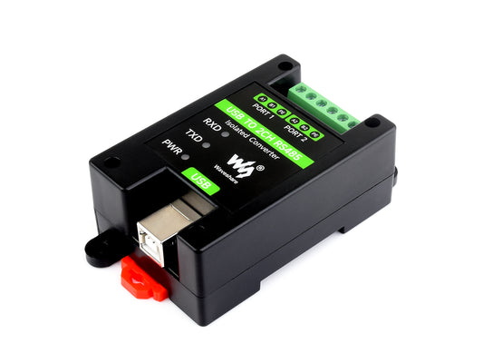 USB TO 2CH RS485 Industrial Grade Isolated Converter, USB To RS485 Adapter, Onboard Original FT2232HL Chip, Stable And Reliable Communication