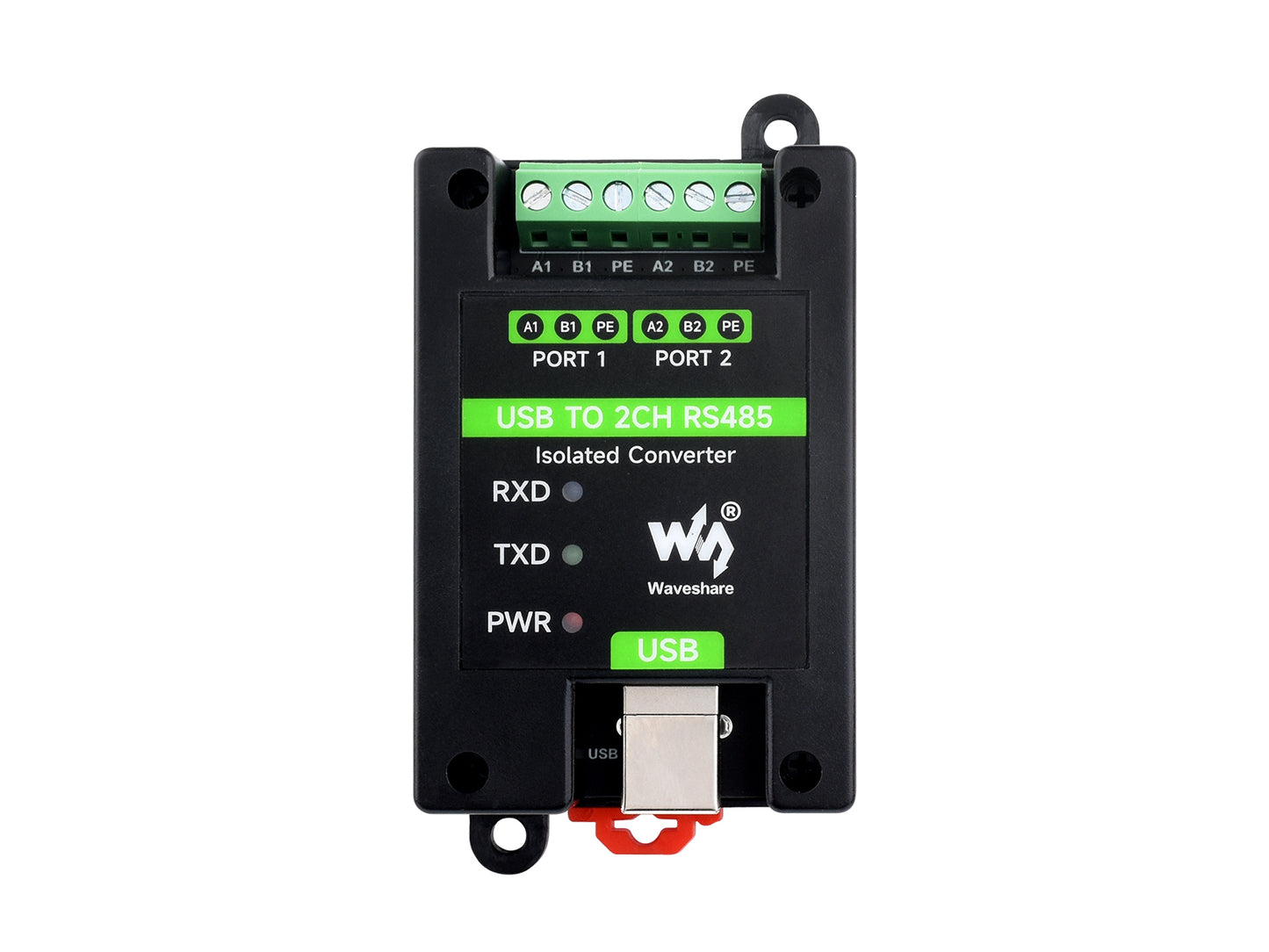 USB TO 2CH RS485 Industrial Grade Isolated Converter, USB To RS485 Adapter, Onboard Original FT2232HL Chip, Stable And Reliable Communication