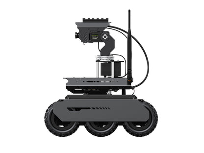 UGV Rover Open-Source 6 Wheels 4WD AI Robot For Jetson Orin Series Board, Dual Controllers, 360° Flexible Omnidirectional Pan-Tilt, Optional For Jetson Orin Nano 4GB Kit