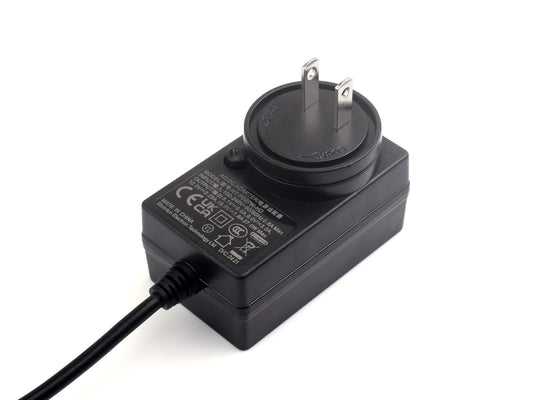 27W USB Type-C Power Supply Type B, PD Power Supply, Options For US / EU / UK Plugs, 1.2m cable length, Raspberry Pi 5 Power Supply
