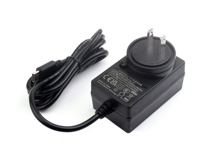 27W USB Type-C Power Supply Type B, PD Power Supply, Options For US / EU / UK Plugs, 1.2m cable length, Raspberry Pi 5 Power Supply