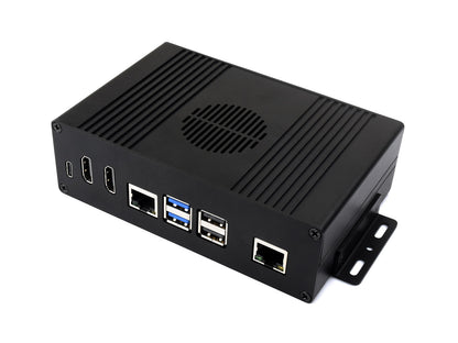 Multi-functional All-in-one  Mini-Computer Kit Designed for Raspberry Pi 5 (NOT included), Aluminum Alloy Case, Options for Inside PCIe adapter board