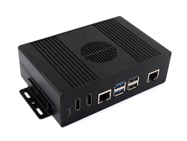Multi-functional All-in-one  Mini-Computer Kit Designed for Raspberry Pi 5 (NOT included), Aluminum Alloy Case, Options for Inside PCIe adapter board