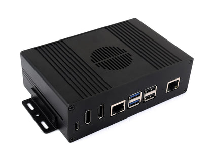 Multi-functional All-in-one  Mini-Computer Kit Designed for Raspberry Pi 5 (NOT included), Aluminum Alloy Case, Options for Inside PCIe adapter board