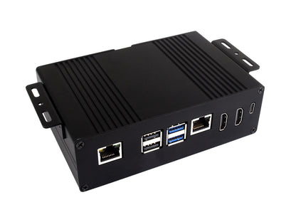 Multi-functional All-in-one  Mini-Computer Kit Designed for Raspberry Pi 5 (NOT included), Aluminum Alloy Case, Options for Inside PCIe adapter board