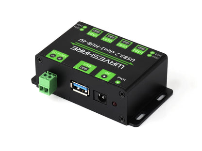 4-Port USB 3.2 Gen1 HUB, Metallgehäuse mit Wandmontage-Unterstützung, treiberfrei, Plug-and-Play, Unterstützung mehrerer Systeme