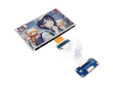 7,3-Zoll E Ink Spectra 6 (E6) Vollfarb-E-Paper-Display, E-Ink-Display, geringer Stromverbrauch, 800×480 Pixel, SPI-Kommunikation, optional für E-Paper Driver HAT