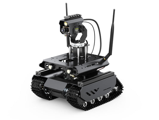 UGV Beast Open-source Off-Road Tracked AI Robot For Jetson Orin Series Board, Dual Controllers, 360° Flexible Omnidirectional Pan-Tilt, Optional For Jetson Orin Nano 4GB Kit