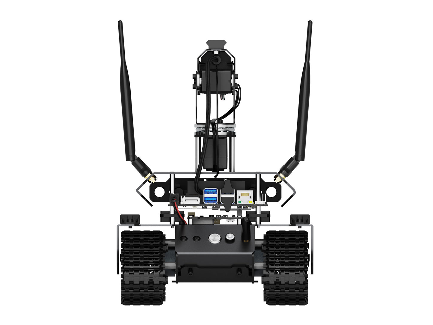 UGV Beast Open-source Off-Road Tracked AI Robot For Jetson Orin Series Board, Dual Controllers, 360° Flexible Omnidirectional Pan-Tilt, Optional For Jetson Orin Nano 4GB Kit