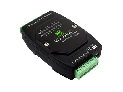 USB TO 8CH RS485 Industrial Grade Isolated Converter, USB To RS485 Adapter, Multiple Protection Circuits, Wall-mount And Rail-Mount Support
