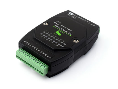 USB TO 8CH RS485 Industrial Grade Isolated Converter, USB To RS485 Adapter, Multiple Protection Circuits, Wall-mount And Rail-Mount Support