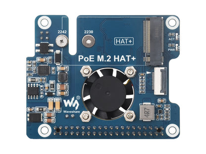 PCIe-zu-M.2-Adapter mit PoE-Funktion für Raspberry Pi 5, unterstützt NVMe-Protokoll M.2 Solid State Drive, Hochgeschwindigkeits-Lesen/Schreiben, Raspberry Pi 5 PoE HAT