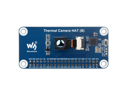 Long-wave IR Thermal Imaging Camera HAT (B) For Raspberry Pi, Options For 45° / 90° FOV, Raspberry Pi IR Camera, 80×62 Pixels, Standard 40PIN GPIO Header
