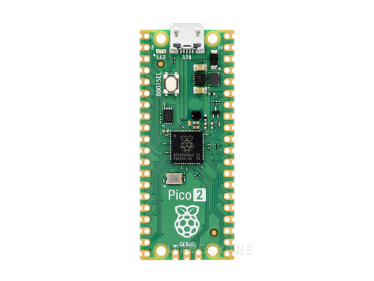 Raspberry Pi Pico 2 Microcontroller Board, Based on Official RP2350 Chip, Dual-core & Dual-architecture Design, Various Development Kit Options