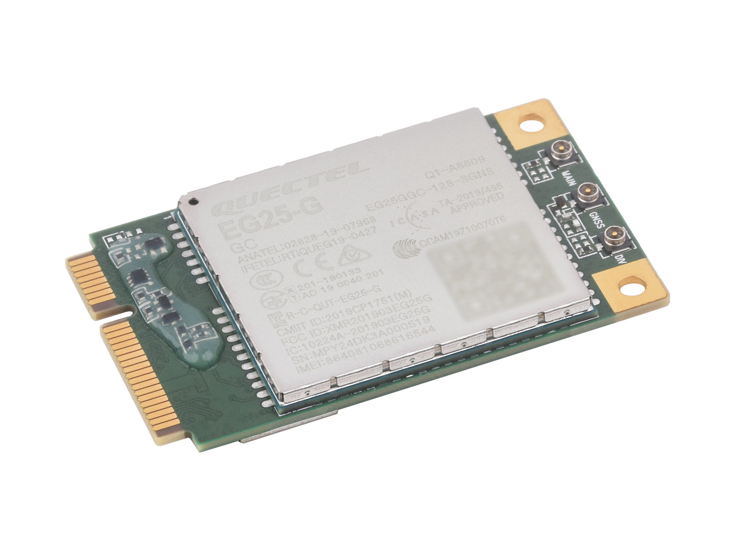 Quectel EG25-G mPCIe Module, LTE Cat 4 module with PCI Express Mini Card form factor, Supports Multiple Wireless Communication Modes