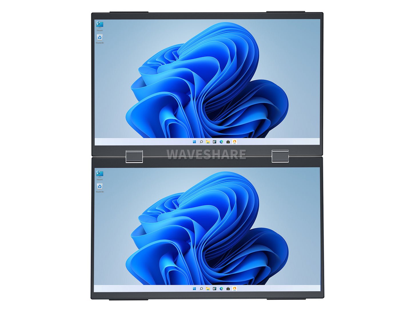 14inch / 15.6inch / 18.5inch Dual-Screen Portable Monitor, Dual-1080p High Definition Foldable Screen, 100%sRGB, 178° Wide Viewing Angle, Built-in Gravity Sensor, Hi-Fi Speaker