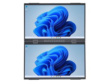 14inch / 15.6inch / 18.5inch Dual-Screen Portable Monitor, Dual-1080p High Definition Foldable Screen, 100%sRGB, 178° Wide Viewing Angle, Built-in Gravity Sensor, Hi-Fi Speaker