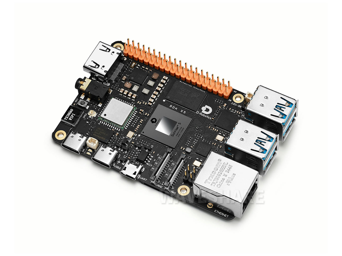 D-Robotics RDK X5 Development Board, Powered By Sunrise 5 Chip, Octa-core Cortex A55 Processor, 10 TOPS Computing Power, Options For 4GB/8GB RAM