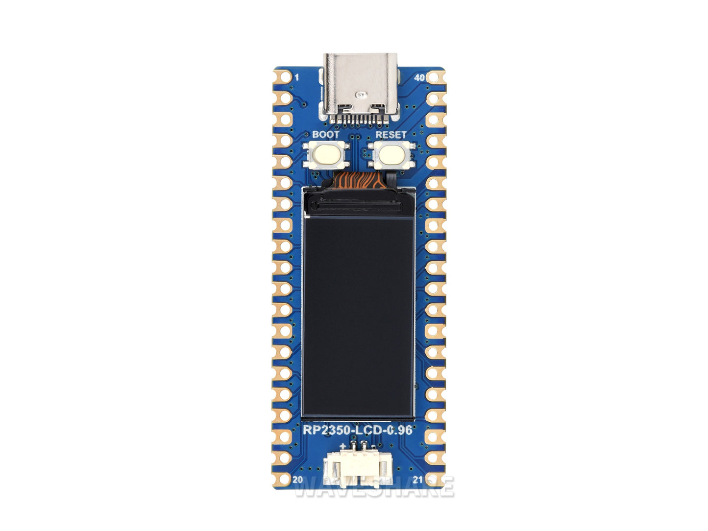 Waveshare RP2350-LCD-0.96 Development Board, With 0.96inch LCD Display, 160×80 Resolution, Based On RP2350A Dual-core & Dual-architecture Microcontroller